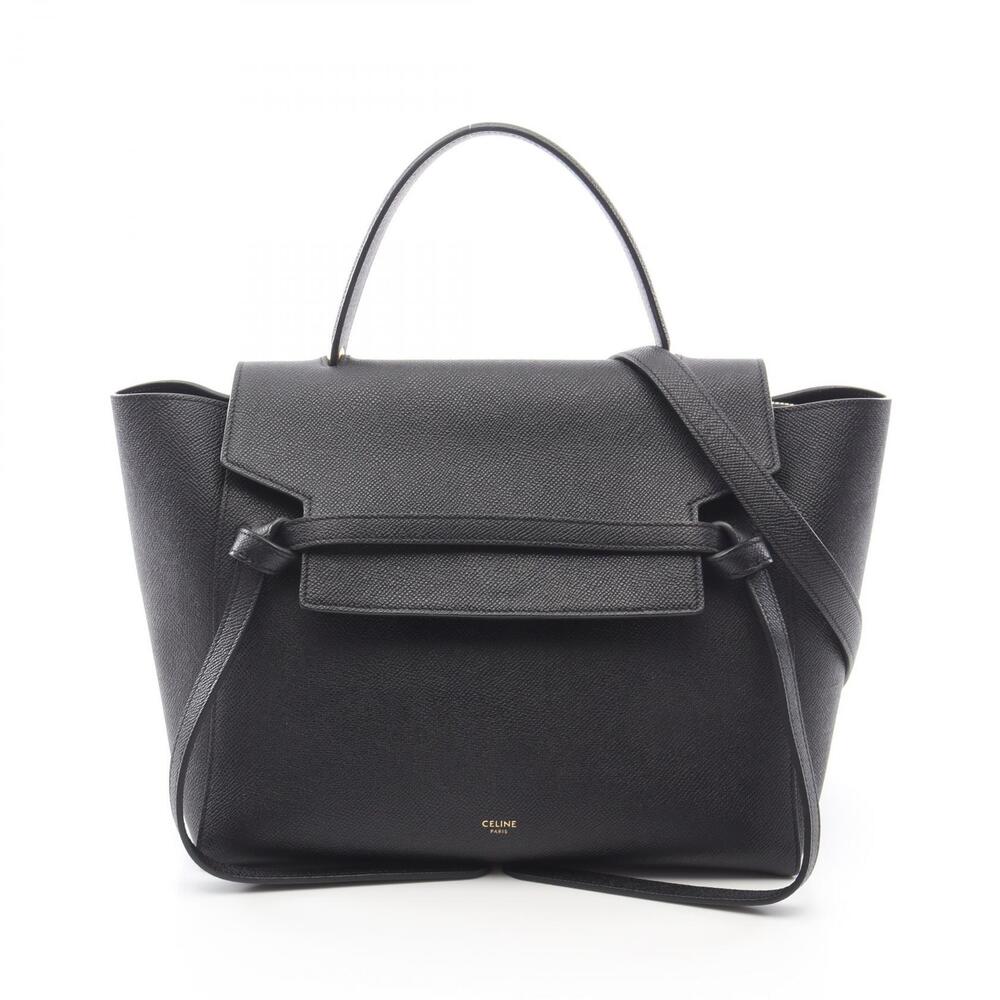 Celine BELT BAG Handbag Leather Black